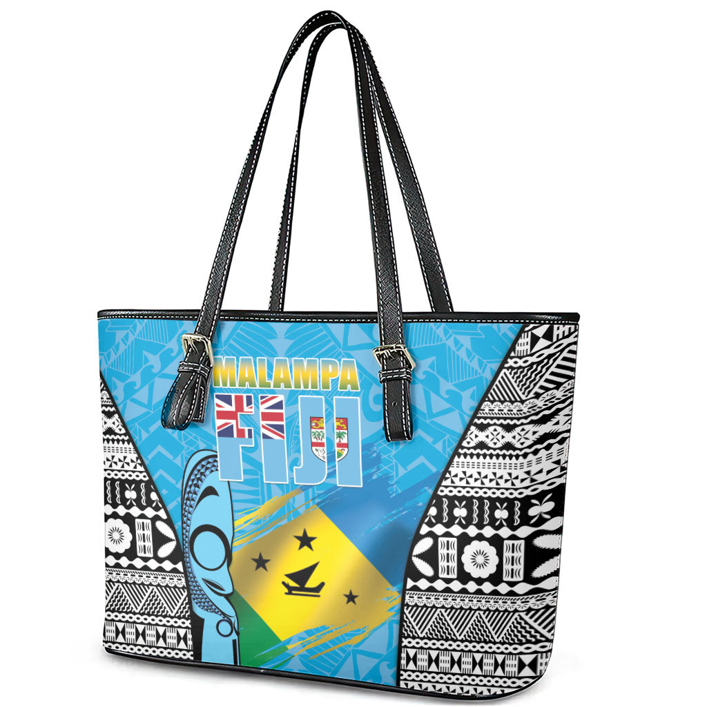 Malampa Fiji Day 2026 Leather Tote Bag Unique Style LT05 - Polynesian Pride