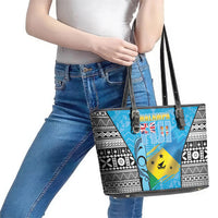 Malampa Fiji Day 2026 Leather Tote Bag Unique Style LT05 - Polynesian Pride