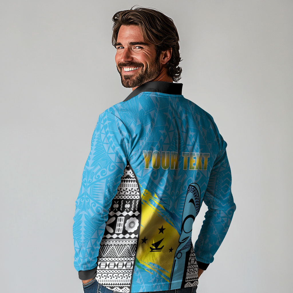 Personalised Malampa Fiji Day 2026 Long Sleeve Polo Shirt Unique Style