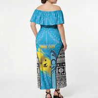 Personalised Malampa Fiji Day 2026 Off Shoulder Maxi Dress Unique Style