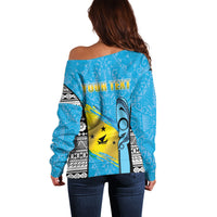Personalised Malampa Fiji Day 2026 Off Shoulder Sweater Unique Style LT05 - Polynesian Pride