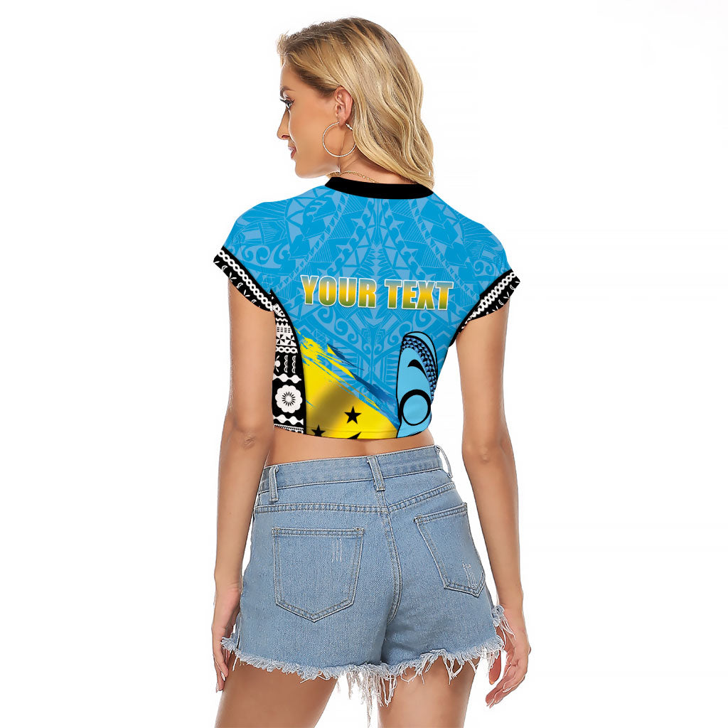Personalised Malampa Fiji Day 2026 Raglan Cropped T Shirt Unique Style