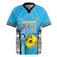 Personalised Malampa Fiji Day 2026 Rugby Jersey Unique Style LT05 Blue - Polynesian Pride