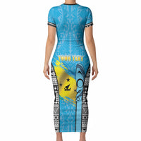Personalised Malampa Fiji Day 2026 Short Sleeve Bodycon Dress Unique Style