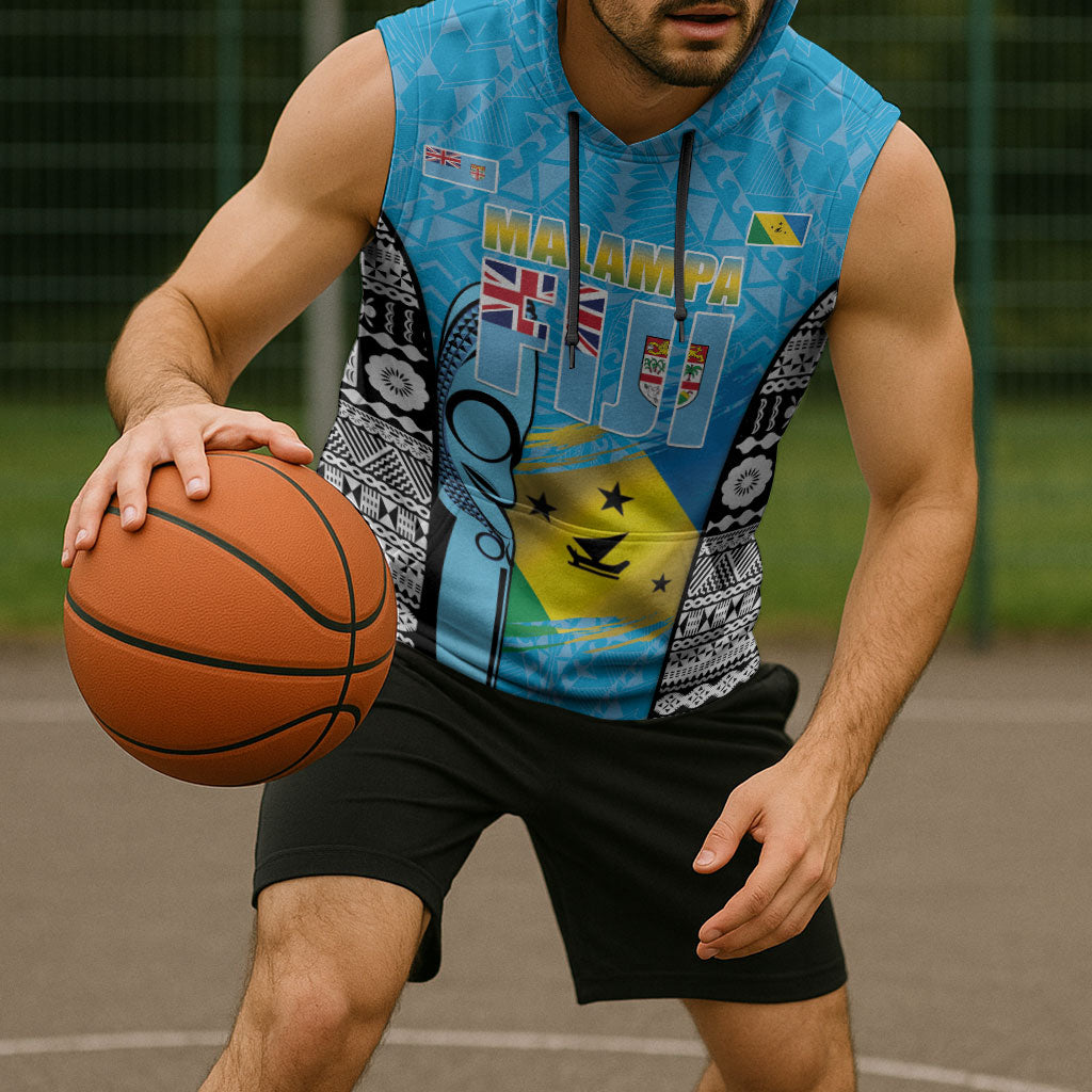 Personalised Malampa Fiji Day 2026 Sleeveless Hoodie Unique Style