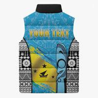 Personalised Malampa Fiji Day 2026 Sleeveless Puffer Jacket Unique Style LT05 - Polynesian Pride