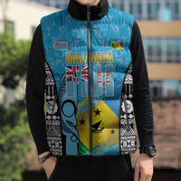 Personalised Malampa Fiji Day 2026 Sleeveless Puffer Jacket Unique Style LT05 - Polynesian Pride