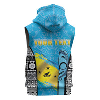 Personalised Malampa Fiji Day 2026 Sleeveless Zip Hoodie Unique Style