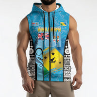 Personalised Malampa Fiji Day 2026 Sleeveless Zip Hoodie Unique Style
