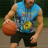 Personalised Malampa Fiji Day 2026 Sleeveless Zip Hoodie Unique Style