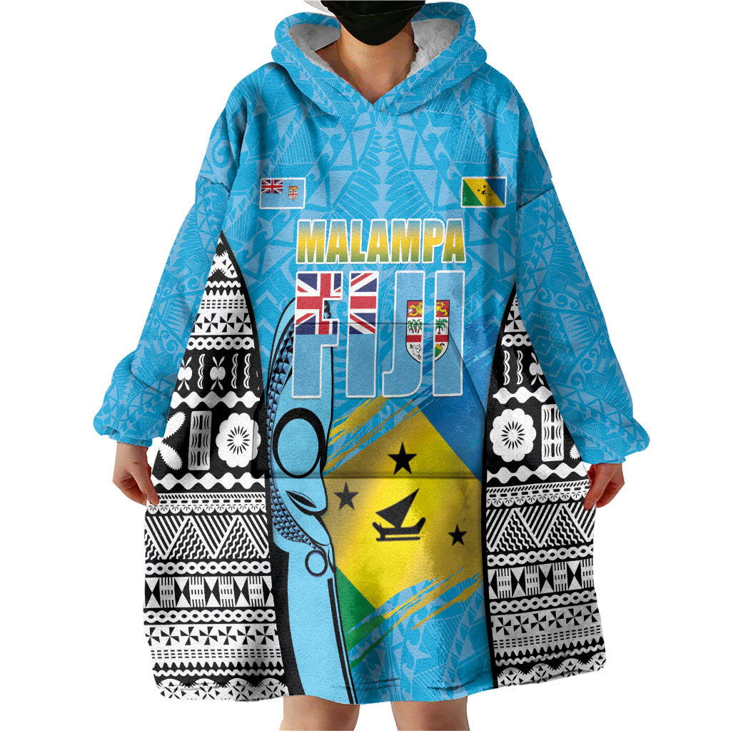 Personalised Malampa Fiji Day 2026 Wearable Blanket Hoodie Unique Style