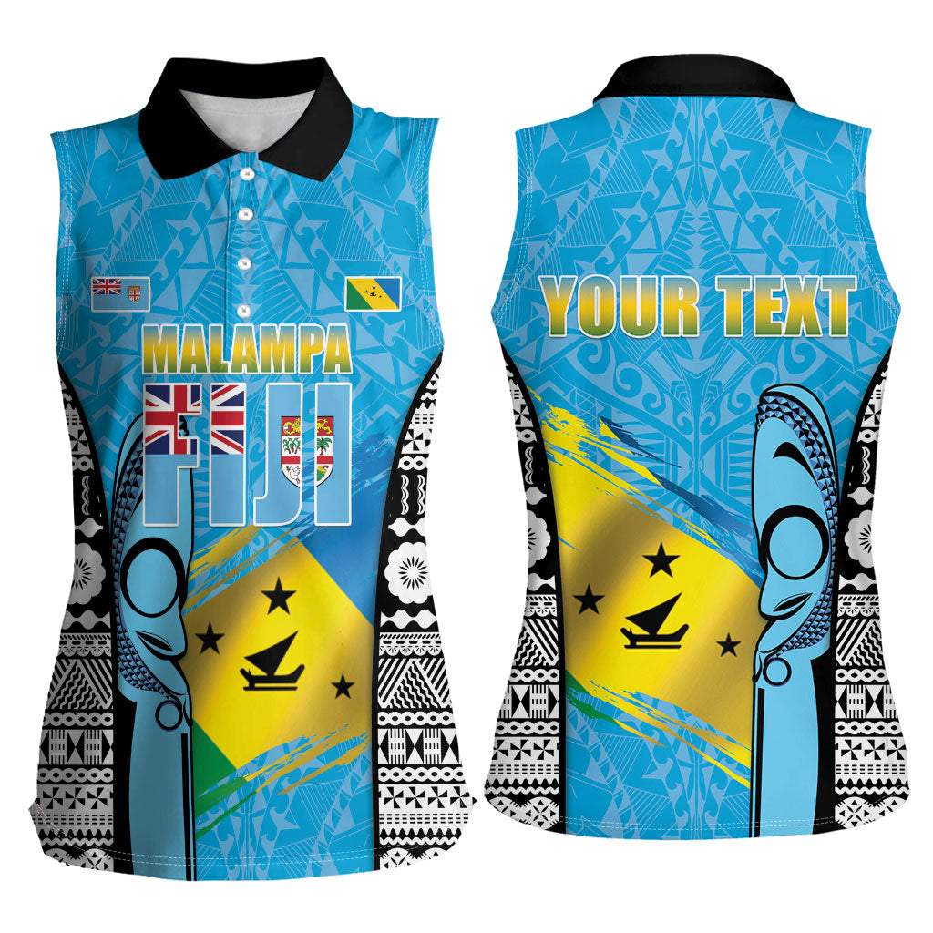 Personalised Malampa Fiji Day 2026 Women Sleeveless Polo Shirt Unique Style