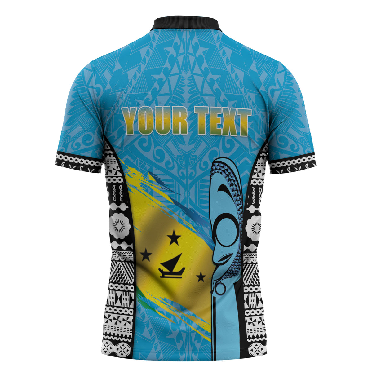 Personalised Malampa Fiji Day 2026 Zipper Polo Shirt Unique Style