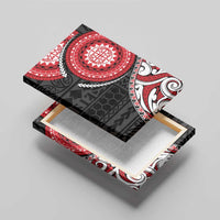 New Zealand Red Maori Koru Simple Style Canvas Wall Art