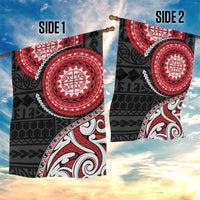 New Zealand Red Maori Koru Simple Style Garden Flag