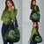 New Zealand Maori Koru Fern Grocery Bag Spiral Polynesian Style Green