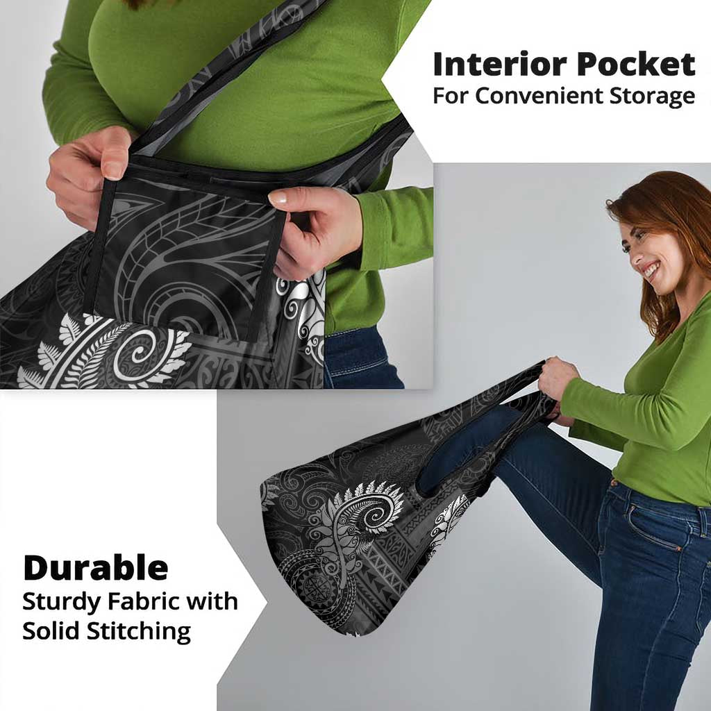 New Zealand Maori Koru Fern Grocery Bag Spiral Polynesian Style Gray LT05 - Polynesian Pride