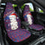 Personalized New Zealand Christmas Car Seat Cover Haka Fern Santa Tiki Meri Kirihimete LT05 One Size Blue - Polynesian Pride