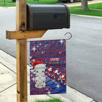 New Zealand Christmas Garden Flag Haka Fern Santa Tiki Meri Kirihimete LT05 - Polynesian Pride