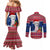 Guam Christmas Couples Matching Mermaid Dress and Long Sleeve Button Shirts Guaman Seal Poinsettia Felis Pasgua LT05 - Polynesian Pride