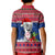 Guam Christmas Kid Polo Shirt Guaman Seal Poinsettia Felis Pasgua LT05 - Polynesian Pride
