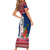 Guam Christmas Short Sleeve Bodycon Dress Guaman Seal Poinsettia Felis Pasgua LT05 - Polynesian Pride