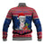Personalized Guam Christmas Baseball Jacket Guaman Seal Poinsettia Felis Pasgua LT05 - Polynesian Pride