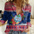 Personalized Guam Christmas Women Casual Shirt Guaman Seal Poinsettia Felis Pasgua LT05 Female Red - Polynesian Pride