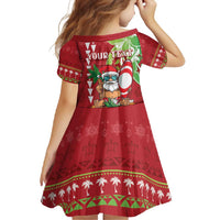 Personalised Hawaii Christmas Family Matching Tank Maxi Dress and Hawaiian Shirt Funny Santa Claus Surf Mele Kalikimaka LT05 - Polynesian Pride