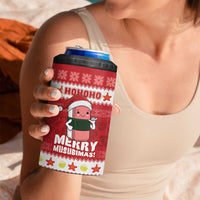 Hawaii Funny Christmas 4 in 1 Can Cooler Tumbler Spam Musubi Santa