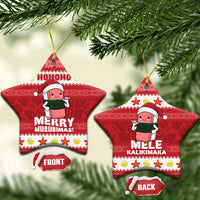 Hawaii Funny Christmas Ceramic Ornament Spam Musubi Santa