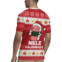 Hawaii Funny Christmas Rugby Jersey Spam Musubi Santa