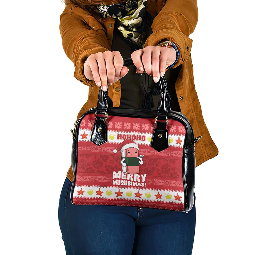Hawaii Funny Christmas Shoulder Handbag Spam Musubi Santa LT05 One Size Red - Polynesian Pride