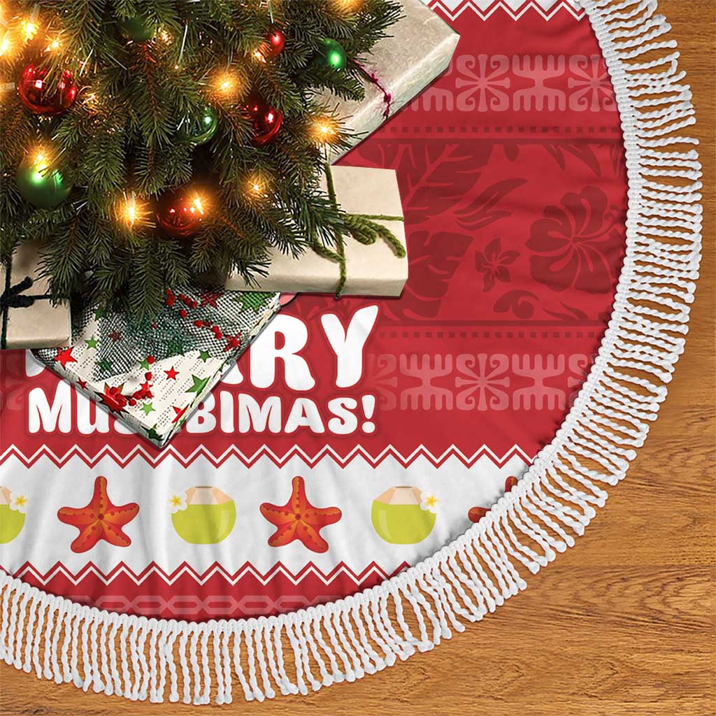 Hawaii Funny Christmas Tree Skirt Spam Musubi Santa