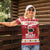 Hawaii Funny Christmas Women Polo Shirt Spam Musubi Santa
