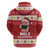 Hawaii Funny Christmas Zip Hoodie Spam Musubi Santa