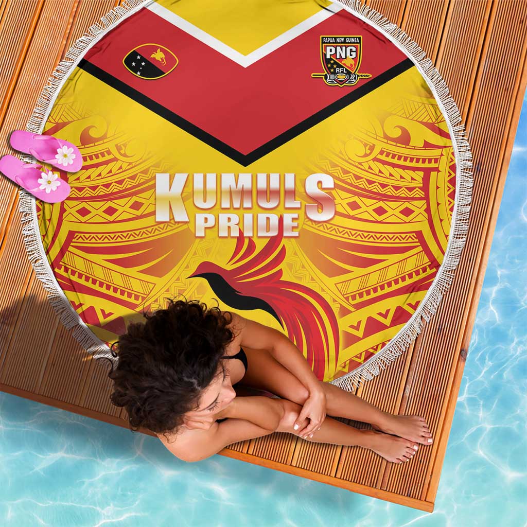 Papua New Guinea Rugby Beach Blanket Kumul Pride Go Champions