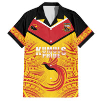 Papua New Guinea Rugby Custom Family Matching Off The Shoulder Long Sleeve Dress and Hawaiian Shirt Kumul Pride Go Champions