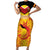 Papua New Guinea Rugby Custom Short Sleeve Bodycon Dress Kumul Pride Go Champions