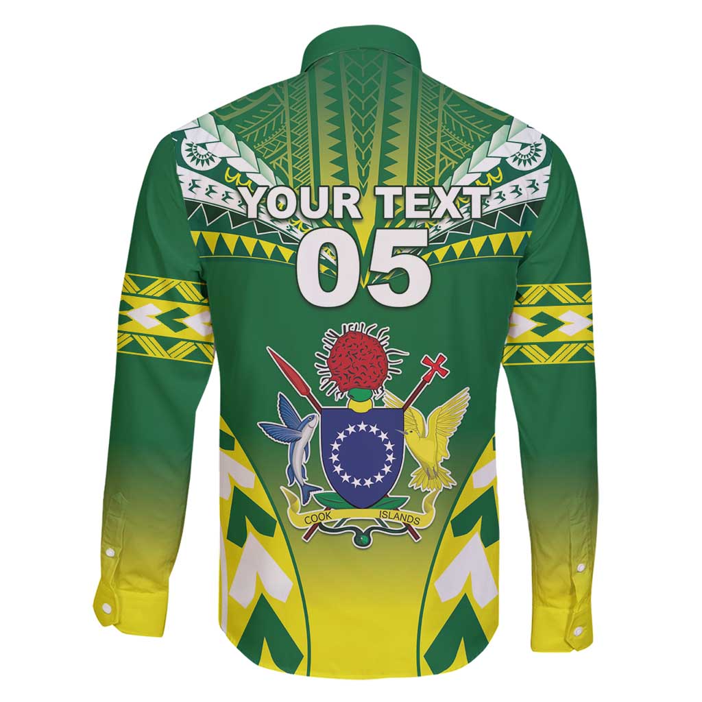 Cook Islands Rugby Custom Family Matching Long Sleeve Bodycon Dress and Hawaiian Shirt The Kukis Go Champions LT05 - Polynesian Pride