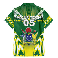 Cook Islands Rugby Custom Family Matching Mermaid Dress and Hawaiian Shirt The Kukis Go Champions