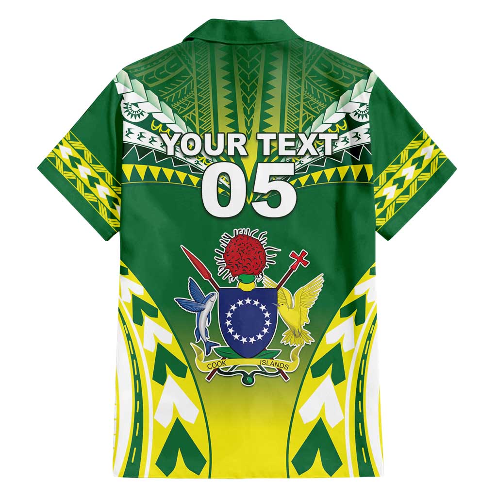 Cook Islands Rugby Custom Family Matching Off Shoulder Short Dress and Hawaiian Shirt The Kukis Go Champions