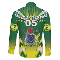 Cook Islands Rugby Custom Family Matching Tank Maxi Dress and Hawaiian Shirt The Kukis Go Champions