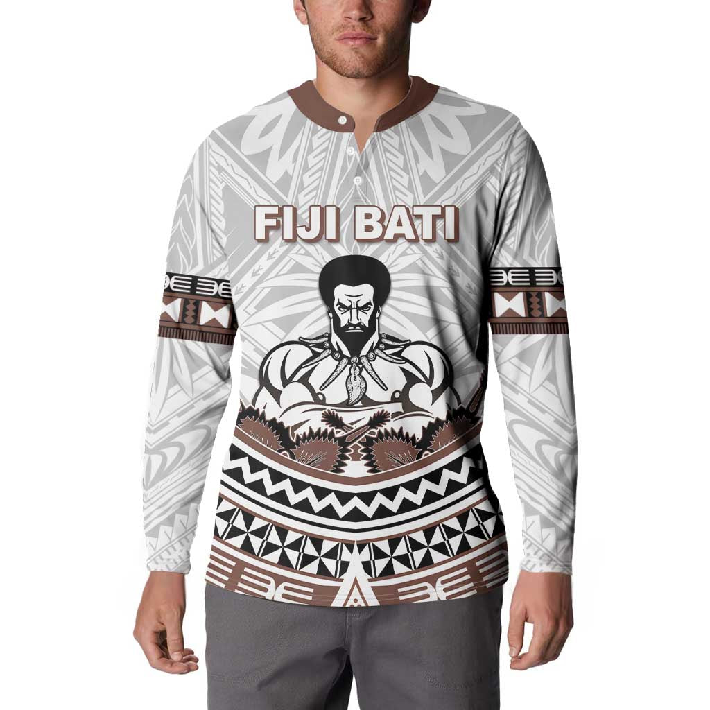 Fiji Rugby Custom Button Sweatshirt Fijian Bati Go Champions LT05 - Polynesian Pride