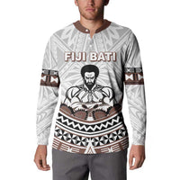 Fiji Rugby Custom Button Sweatshirt Fijian Bati Go Champions LT05 - Polynesian Pride