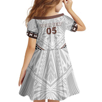 Fiji Rugby Custom Family Matching Off The Shoulder Long Sleeve Dress and Hawaiian Shirt Fijian Bati Go Champions