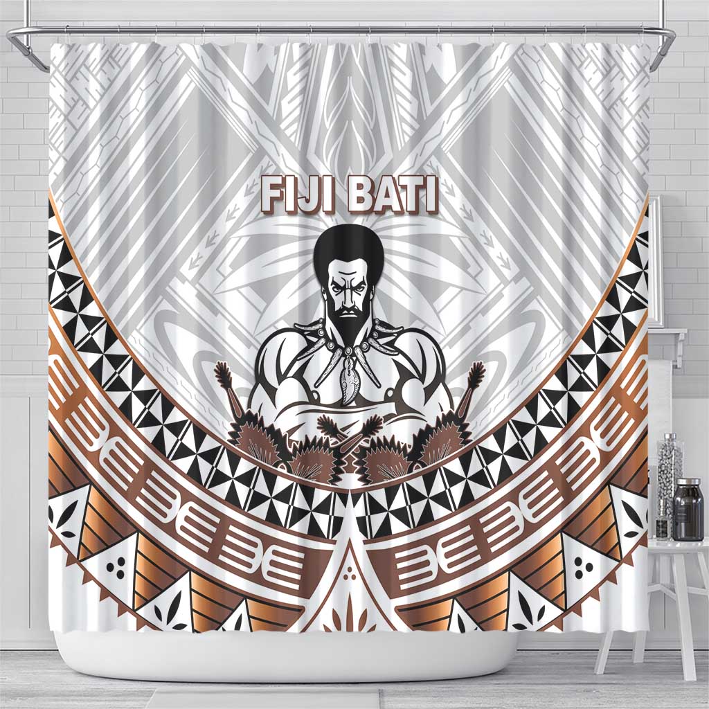 Fiji Rugby Shower Curtain Fijian Bati Go Champions LT05 - Polynesian Pride