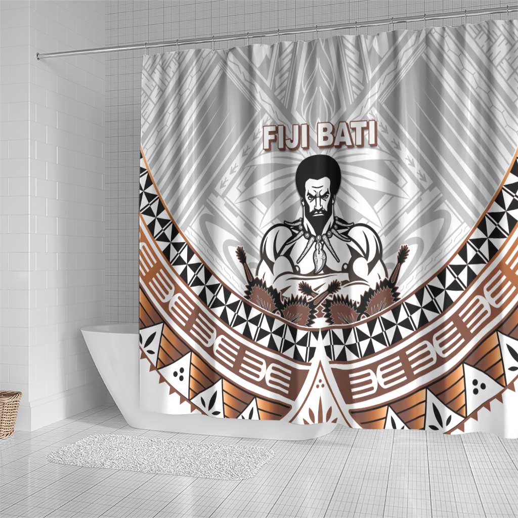 Fiji Rugby Shower Curtain Fijian Bati Go Champions LT05 - Polynesian Pride