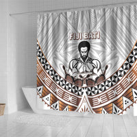 Fiji Rugby Shower Curtain Fijian Bati Go Champions LT05 - Polynesian Pride
