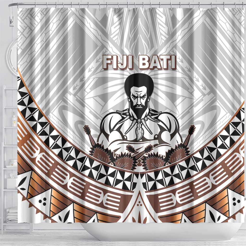 Fiji Rugby Shower Curtain Fijian Bati Go Champions LT05 - Polynesian Pride
